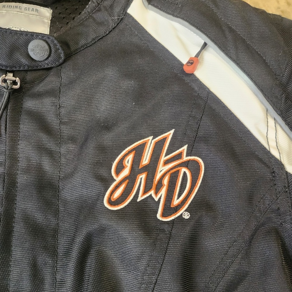 Vintage Harley-Davidson Women Xl Juneau Waterproof Black Functional Jacket C31 - Picture 6 of 12